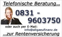 Telefonische Beratung: 0831-9603750