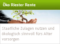 Öko Riester Vergleich