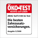 Zahnzusatzversicherung Öko Test- Siegel